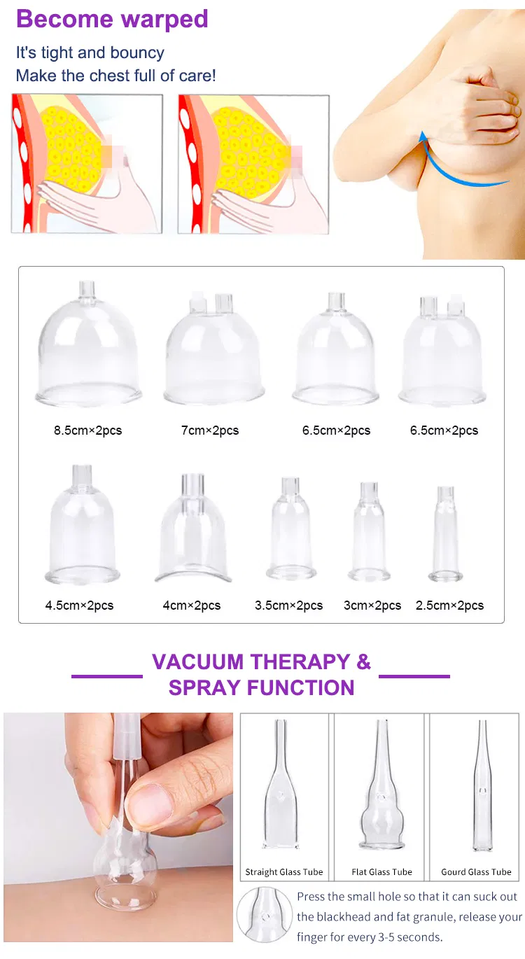 Aspirazione a vuoto Butt Lifting Cups Pump Therapy Maschera di ingrandimento del seno 2