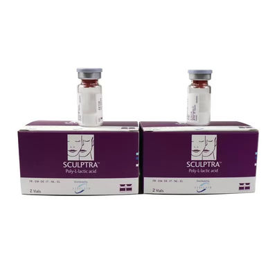 riempitore cutaneo PLLA Acido poli-L-lattico Riempitore demale chirurgia plastica facciale anti-invecchiamento (2 flaconcini X 5 ml)