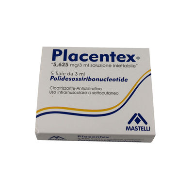 viso Placentex PDRN Salmone 3 ml * 5 flaconcini Ringiovanimento Iniezioni di caricatori cutanei Ampolette