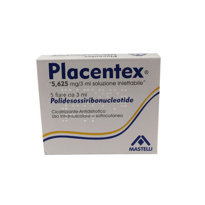 viso Placentex PDRN Salmone 3 ml * 5 flaconcini Ringiovanimento Iniezioni di caricatori cutanei Ampolette