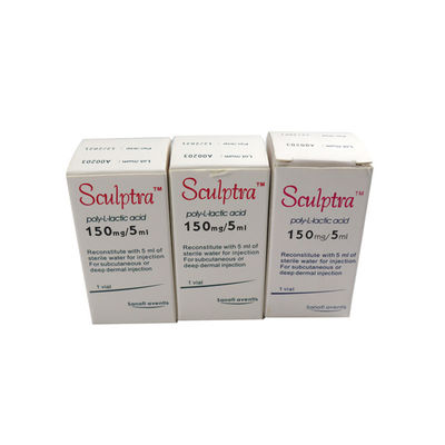 150 mg di polvere di PLLA poli-l-acido lattico 5 ml di riempitore anti-invecchiamento sculpta