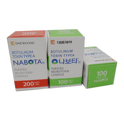 50IU 100U 150U 200U Allergan Botox Innotox Botulax Nabota Rentox Meditoxin Hutox Toxta