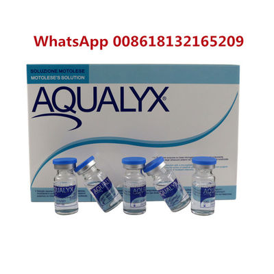 Aqualyx Soluzione PPC Dissolvente di Grasso Iniezione 10 Fiali X 8 ml Sottilizzatore viso e corpo