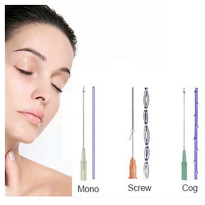 Filettatura Ultra Face V Lift Pdo Skin Tightening Pdo Pcl Plla Cog Filettature mono vite Lift Face Pdo Thread