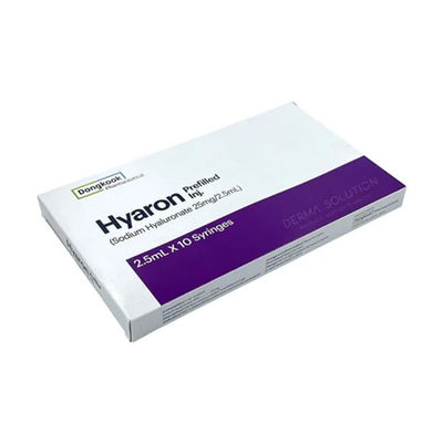 HYARON Skin Booster Glow KIT - 10 siringhe X 2,5 ml di riempitore di acido ialuronico a collegamento croce