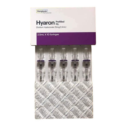 HYARON Skin Booster Glow KIT - 10 siringhe X 2,5 ml di riempitore di acido ialuronico a collegamento croce