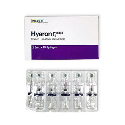 HYARON Skin Booster Glow KIT - 10 siringhe X 2,5 ml di riempitore di acido ialuronico a collegamento croce