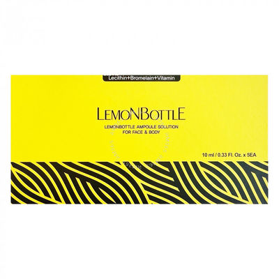 Bottiglia Limone 5 X 10 ml Ampolata Soluzione Soluzione grassa