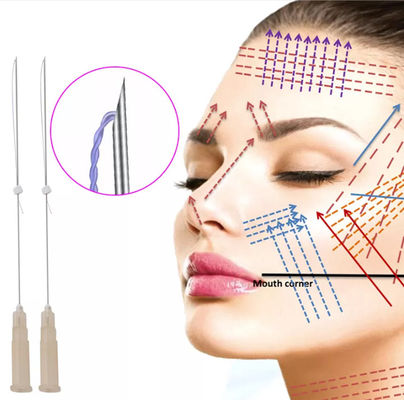 Filo PDO Cog Monouso con Ago Smusso a Punta Smussata per Lifting