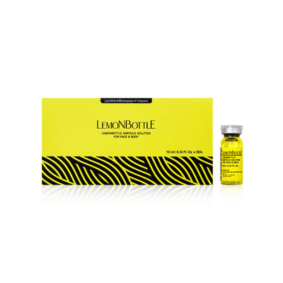 Bottiglia di limone 10mlx5 Soluzione di grasso Iniezione riduce la cellulite e il peso in eccesso