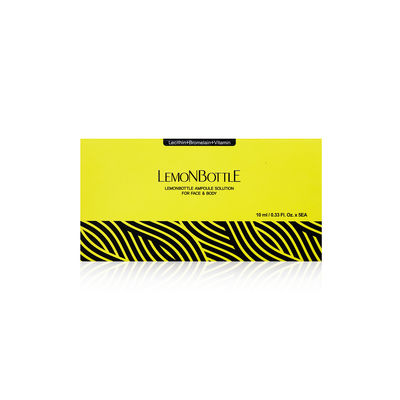 Soluzione di grasso Bottiglia di limone 10ml*5 Per dissolvere i grassi Cellulite disciolta
