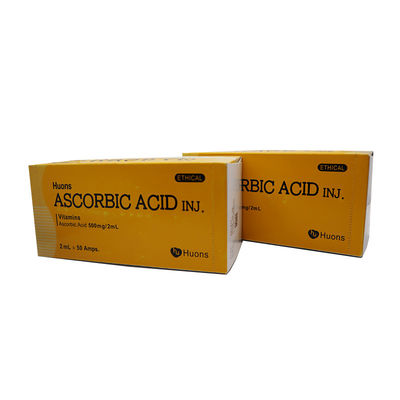Acido ascorbico puro Vitamina C Vc Spalmante sbiancante Iniezione 50 ampolle