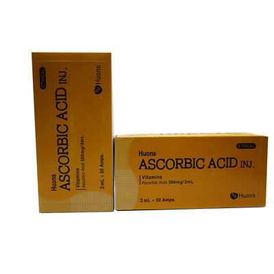 Acido ascorbico puro Vitamina C Vc Spalmante sbiancante Iniezione 50 ampolle