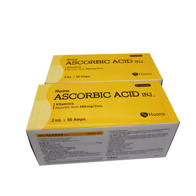 Acido ascorbico puro Vitamina C Vc Spalmante sbiancante Iniezione 50 ampolle