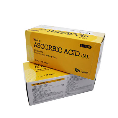 Acido ascorbico puro Vitamina C Vc Spalmante sbiancante Iniezione 50 ampolle