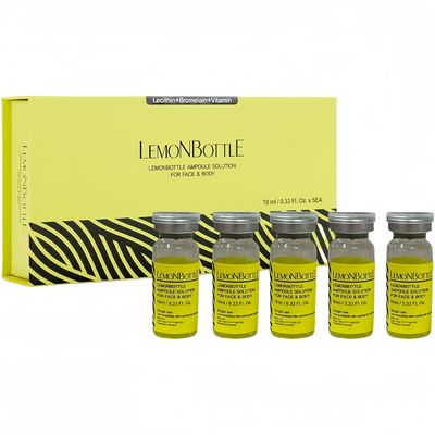 Bottiglia di limone 10mlx5 Soluzione di grasso Iniezione riduce la cellulite e il peso in eccesso