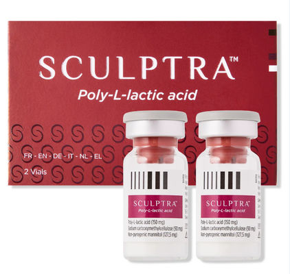 Filler per rughe all'acido poli-L-lattico Sculptra 2 flaconcini da 5 ml con acido ialuronico