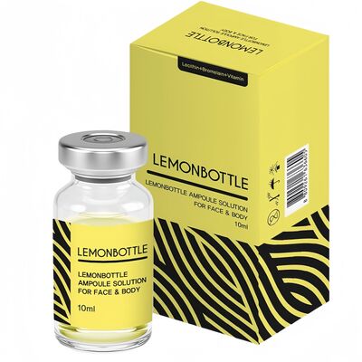 Soluzione per la rimozione del grasso in bottiglia di limone 10 ml X 5 Lipolisi Per perdita di peso Lipolisi per viso e corpo