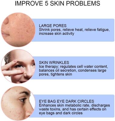 Macchina di sollevamento per il ringiovanimento della pelle del viso a LED per crioterapia ad ultrasuoni a martello freddo caldo