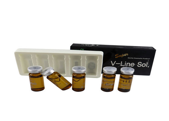 V Line Lipolisi Iniezioni Dissolvente di Grasso mento 5 ml X 5 Vapole