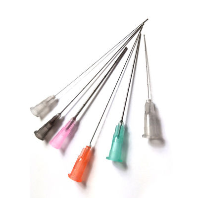Fabbricazione all'ingrosso in acciaio inossidabile di riempimento cutaneo di viso 22g 23g 25g 38mm 50mm flessibile fine e contundente micro punta cannula ago