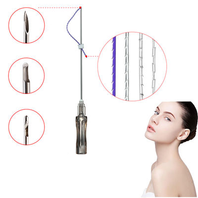 Polidioxanona Fio De Sutura Cannula Cog Filamento spinato cog 2-1 3-1 4-1 5-1 3D 4D Lift Hilos Pdo thread lifting