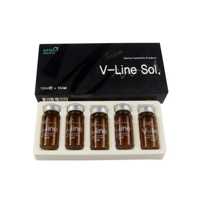 5pcs*10ml Iniezioni per dissolvere i grassi viso Lipolítica Super V Line Sol