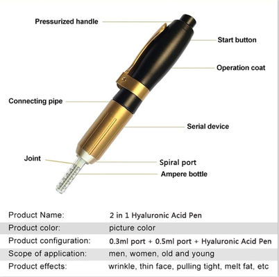 Acido ialuronico iniettabile Pen Anti Aging di acciaio inossidabile