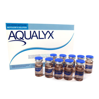 Regno Unito 8 ml X10 Fiale Aqualyx Dissolvente di grassi Iniezioni Lipolisi Lipolistica Diminuzione del grasso