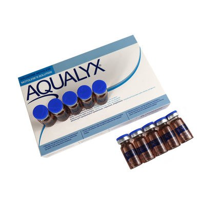 Regno Unito 8 ml X10 Fiale Aqualyx Dissolvente di grassi Iniezioni Lipolisi Lipolistica Diminuzione del grasso