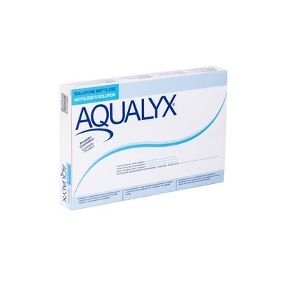 Aqualyx 10 X 8 Ml Vials Iniezioni Dissolventi di Grasso Per Viso E Corpo