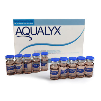 Aqualyx 10 X 8 Ml Vials Iniezioni Dissolventi di Grasso Per Viso E Corpo