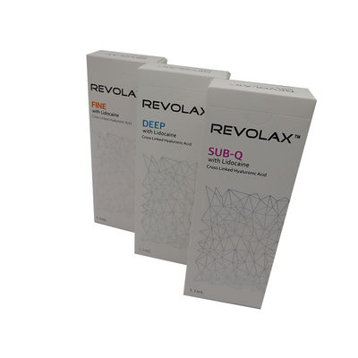 Riempitore Dermico Anti-Aging Riempitore Iniezionale HA 1.1 ml Revolax FINE DEEP Sub-Q Wrinkles Filler