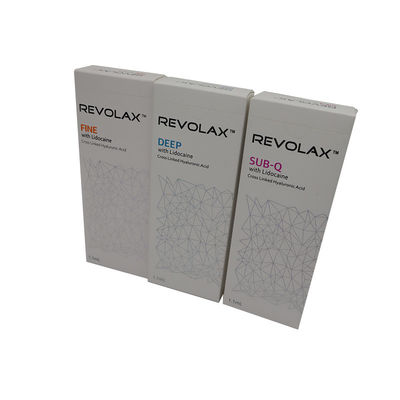 Riempitore Dermico Anti-Aging Riempitore Iniezionale HA 1.1 ml Revolax FINE DEEP Sub-Q Wrinkles Filler