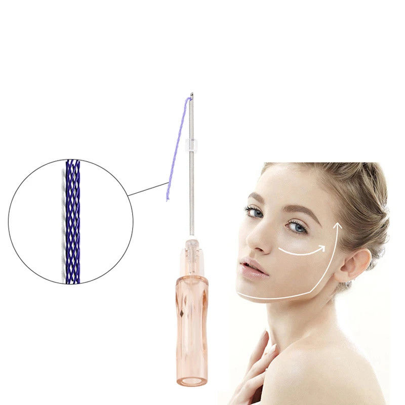 Corea Sterile V Line Assorbibile Faccia Torsione Mono Barbed Pdo Nose Lift Thread Tornado Cog 3D 4D 6D Pdo Thread