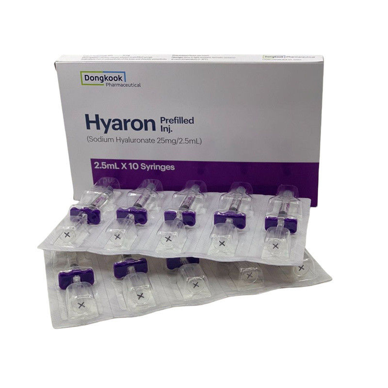 HYARON Skin Booster Glow KIT - 10 siringhe X 2,5 ml di riempitore di acido ialuronico a collegamento croce