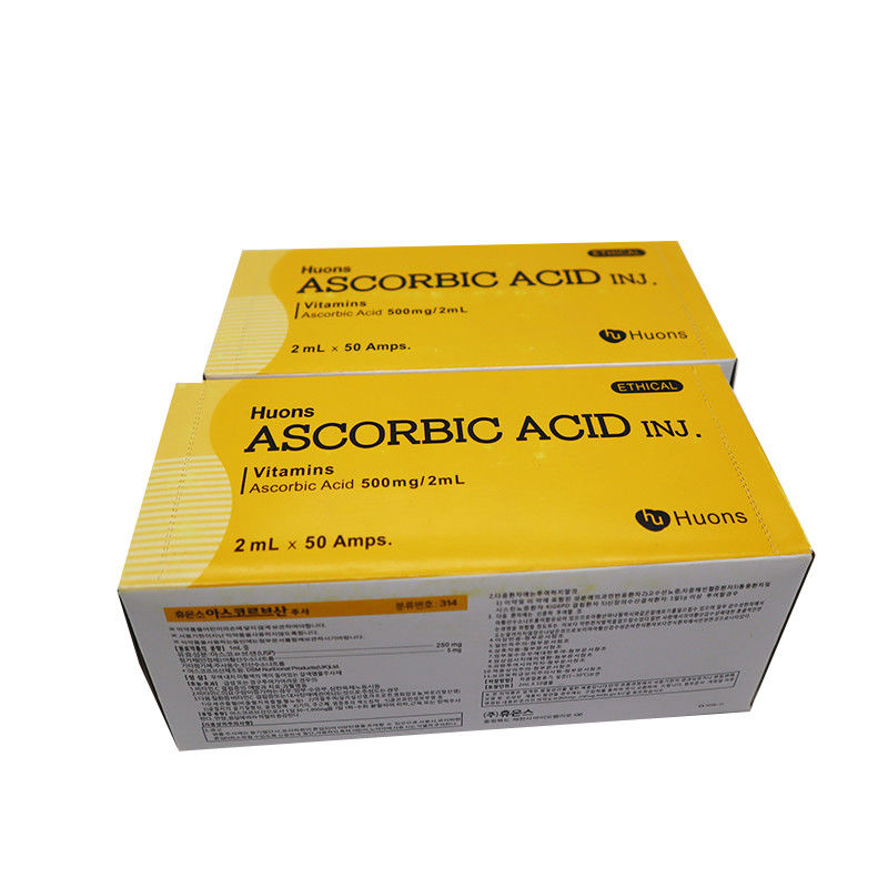 Acido ascorbico puro Vitamina C Vc Spalmante sbiancante Iniezione 50 ampolle